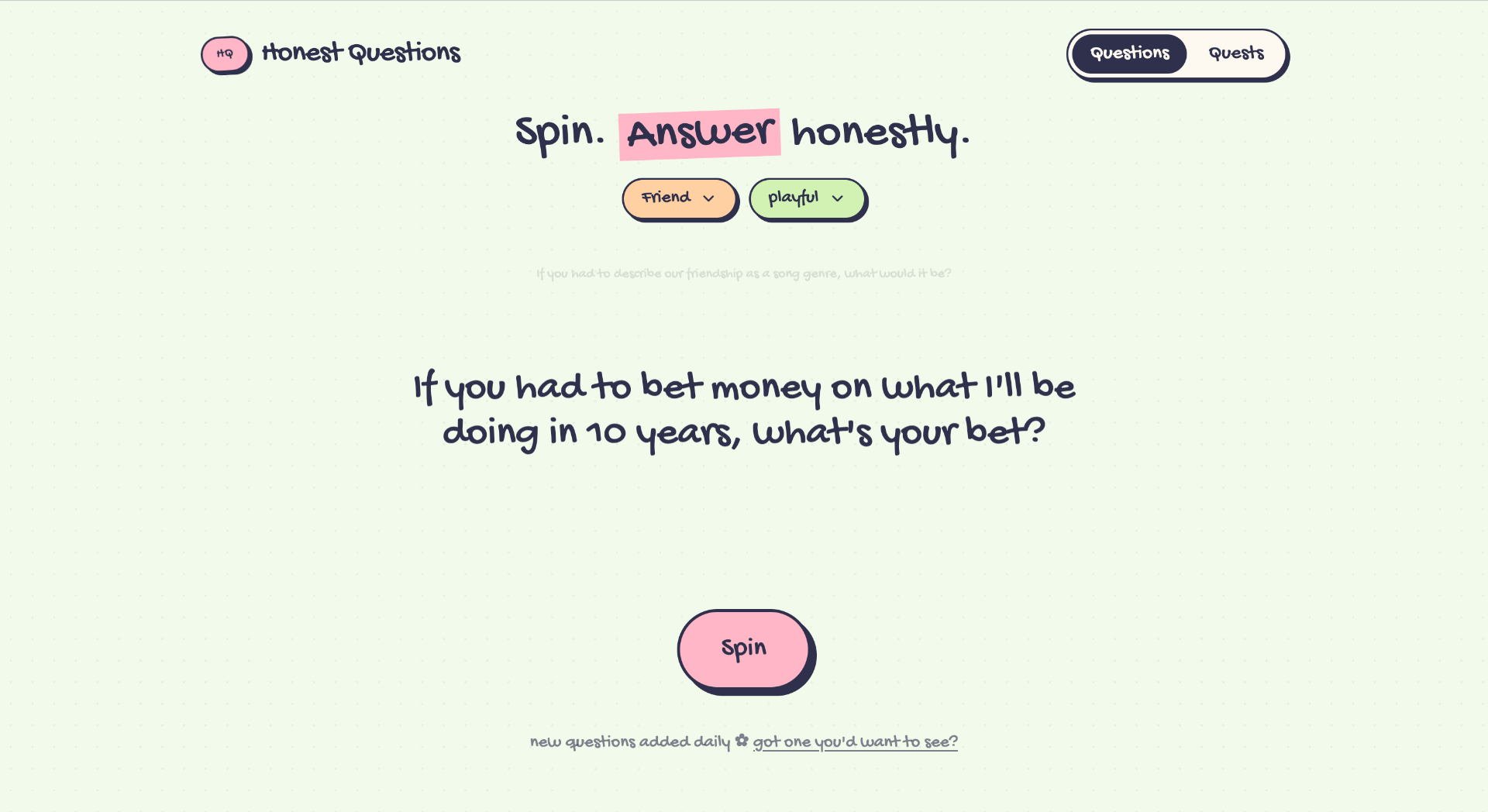 HonestQuestions